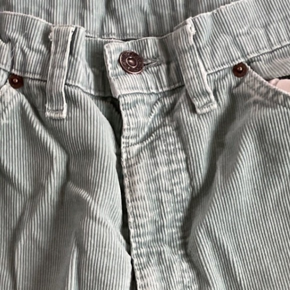 Vintage 70's Levi's Corduroy Pants Teal Blue Bootcut Vintage Men's Size 32x32 - Picture 3 of 13